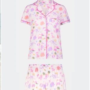Roller Rabbit x Stoney Clover Lane Hotel Tropical Polo Pajamas, XS NWT